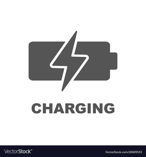 Battery Charging Icon Royalty Free Vector Image