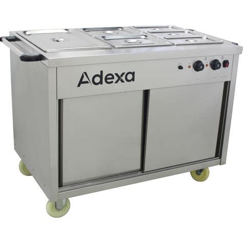 Mobile Bain Marie Top Hot Cupboard 1085mm Adexa HXYH3W1