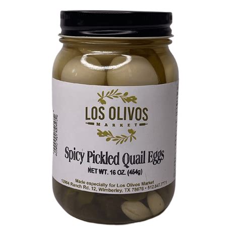 Dos Olivos Markets Texas Spicy Pickled Quail Eggs 16 Oz — Alta Gama Foods