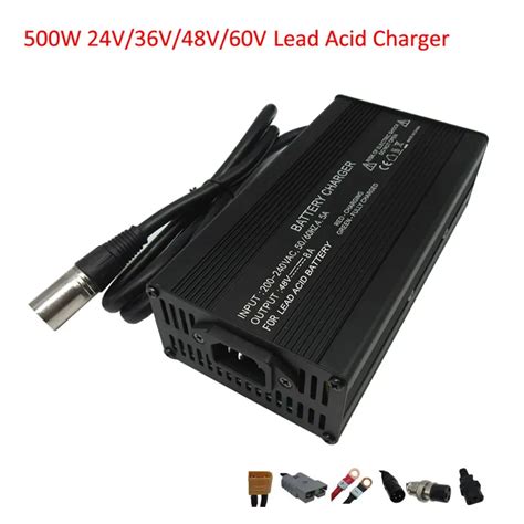 500W 24V 15A 36V 10A 48V 8A 60V 6A Lead Acid Ebike Escooter Charger EV