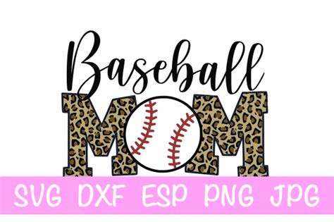 1 Baseball Mom Leopard Svg Designs And Graphics