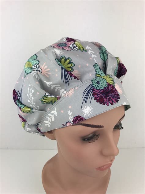 Scrub Hats Women Bouffant Surgical Scrub Hats Medical Hats Etsy