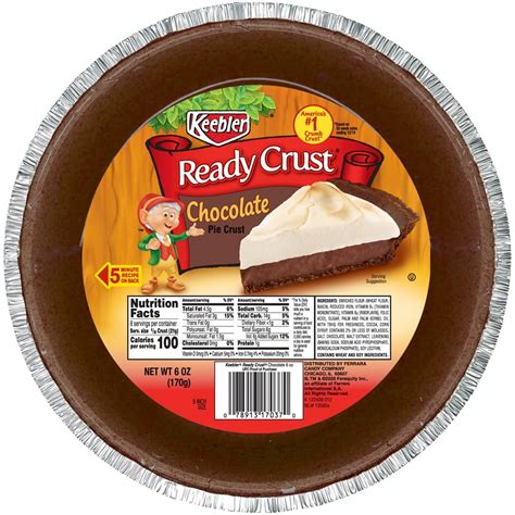 Keebler Ready Crust 9 Inch Chocolate Pie Crust 6 Oz