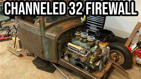 Cutting Up A 1932 Ford Firewall For Jay S Channeled 1932 Pickup YouTube