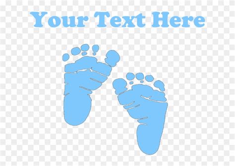 Blue Baby Feet Png Blue Baby Foot Print Transparent Png X