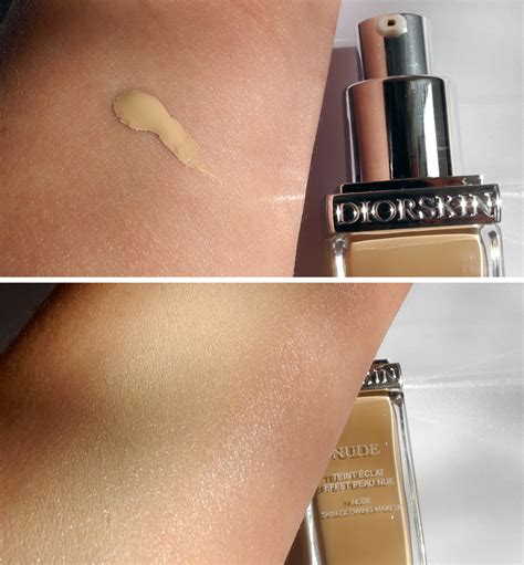 Diorskin Nude Skin Glowing Make Up In Ivory Review And Swatches