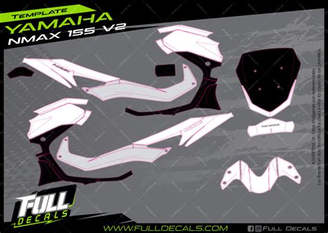 Yamaha Nmax V Plantilla Pro Full Decals