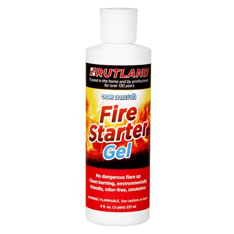 Rutland RD-48 One Match Fire Starter Gel, 8 fl oz