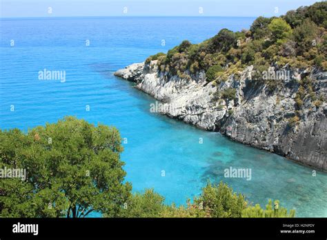 Coastline Of Zakynthos Island In Greece Stock Photo Alamy