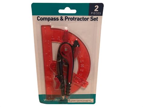 Wexford Compass & Protractor Set, 2 Pieces