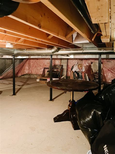 How We Converted Our Crawl Space To A Basement Before And After