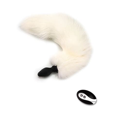 Fox Tail Anal Plug Remote Control Vibrator Sq Chastitygo