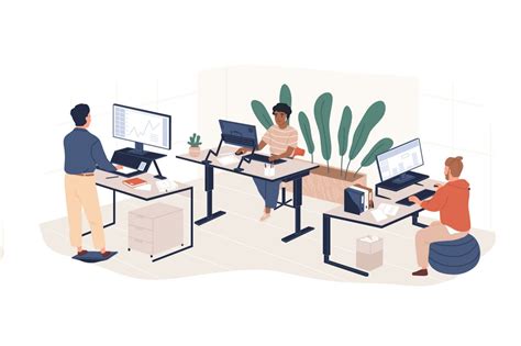 Ergonomics At Work Illustrations