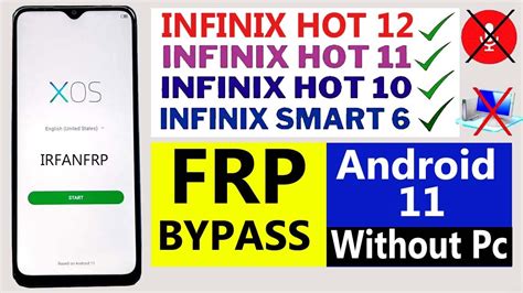 Infinix Hot 11 12 10 Play Frp Bypass Infinix Smart 6 HD Frp Bypass