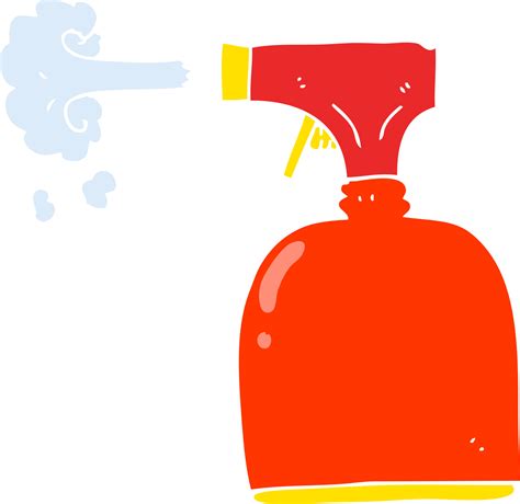 flat color illustration  spray bottle  vector art  vecteezy