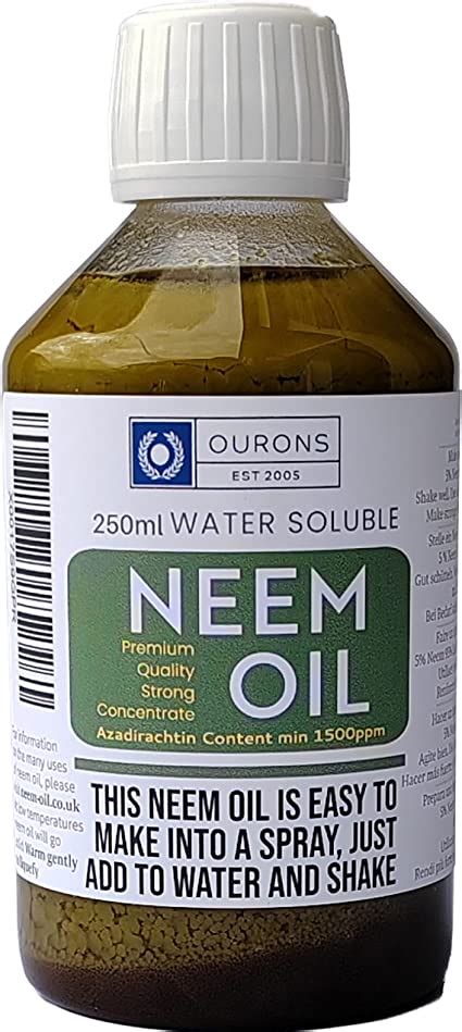 Ourons Water Soluble Neem Oil Strong Concentrated Dilute To Make