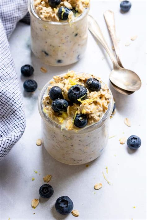 Blueberry Lemon Overnight Oats Lemons Zest