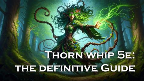 Thorn Whip 5e The Definitive Guide Youtube