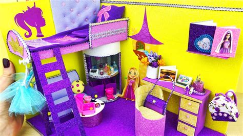 Diy Miniature Cardboard House 2 Barbie Bedroom Diy Miniature Bunk