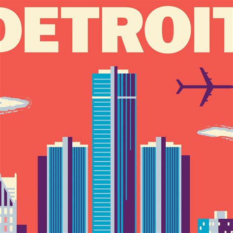 Detroit Poster Detroit Wall Art Detroit Print Detroit Art - Etsy