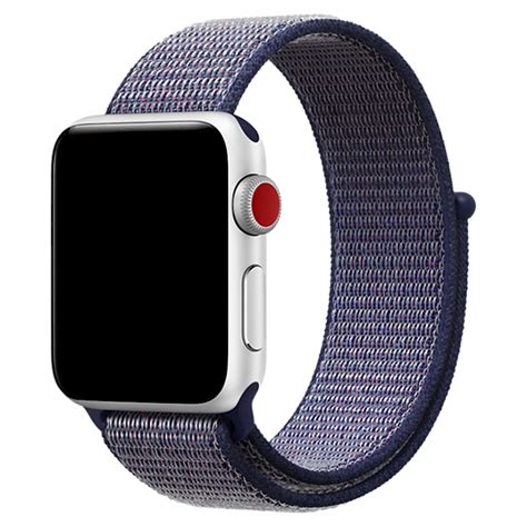 Cinturino Nylon Sport Loop Per Apple Watch Blu Notte