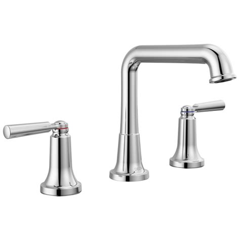 Two Handle Widespread Bathroom Faucet In Chrome 3536 Mpu Dst Delta Faucet