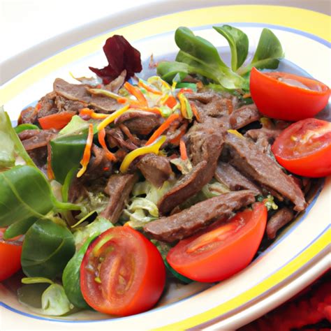 Rinderstreifen Salat Rezept