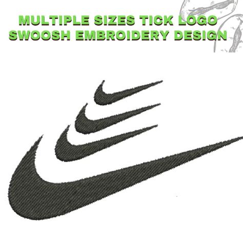 Swoosh Nike Embroidery Design File Pes Machine Embroidery D Inspire Uplift