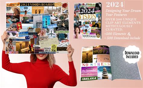 2024 Vision Board Clip Art Book An Extensive Collection Of Inspiring