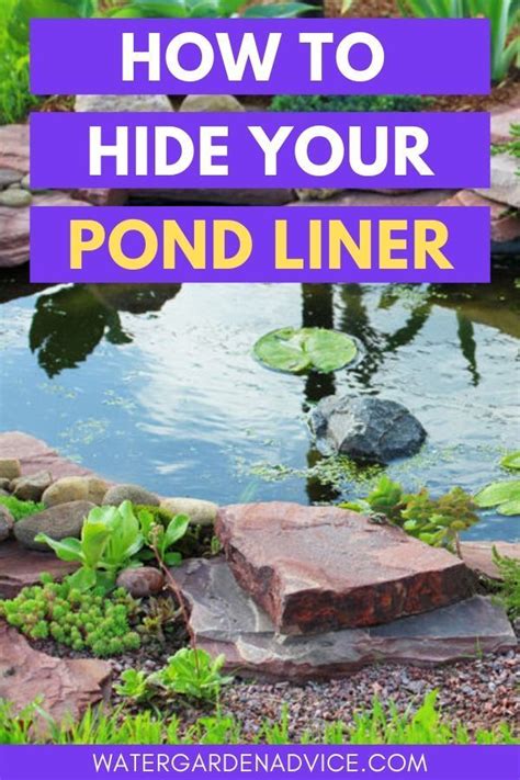 Hiding The Pond Liner When Building A New Pond Is Essential To Make