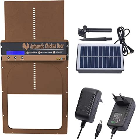 Heyouth Porta Automatica Per Pollaio Fotovoltaica Con Timer