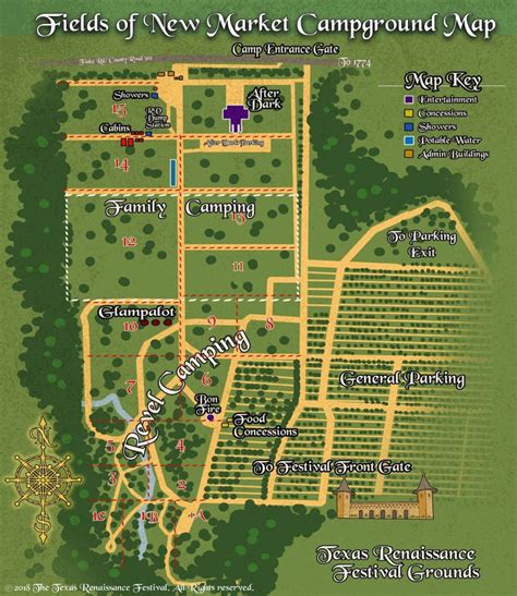 Texas Renaissance Festival Map - Free Printable Maps