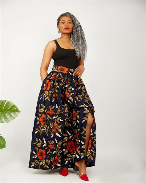 African Print Ankara Maxi Skirt Shop African Skirts From Cumo London