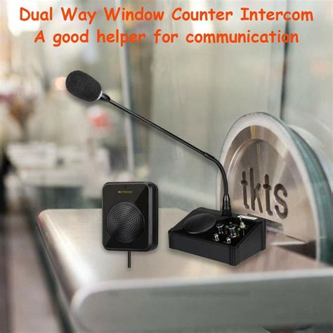 Retekess Tw106 5w Dual Way Window Counter Intercom Counter Interphone