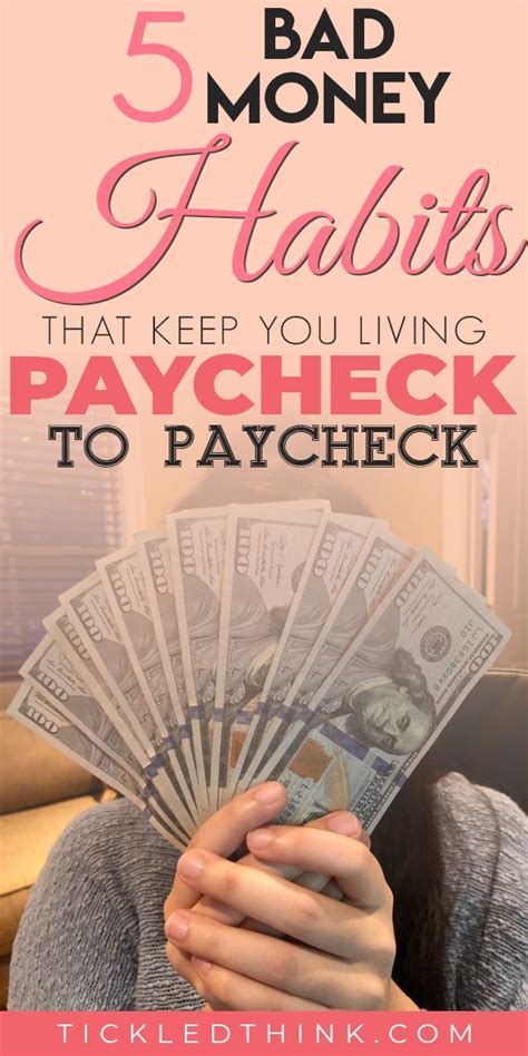 5 Surprising Reasons Why You’re Still Living Paycheck To Paycheck Money Habits Personal