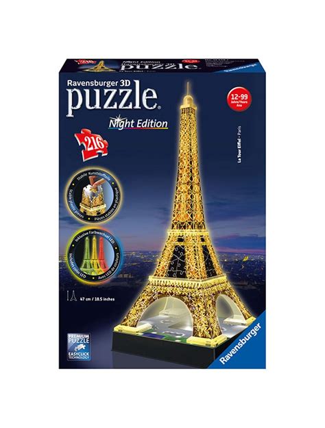 Puzzle D Tour Eiffel Night Edition Ravensburger Puzzle D Toys Center