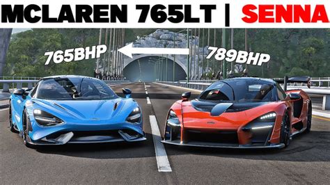 FH5 DRAG RACE Mclaren 765LT Vs Mclaren Senna YouTube