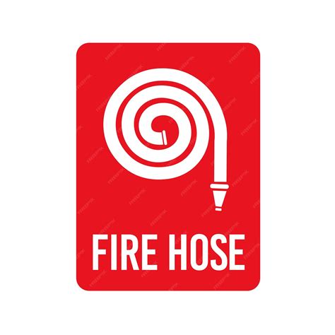 Premium Vector Fire Hose Sign