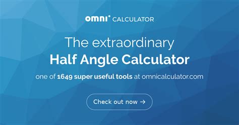 Half Angle Calculator