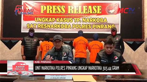 Unit Narkotika Polres Pinrang Ungkap Narkotika Jenis Sabu Dengan Berat