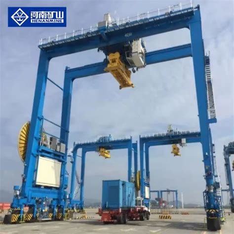 Customizable Mobile Rtg Hydraulic Rubber Tyre Container Gantry Crane