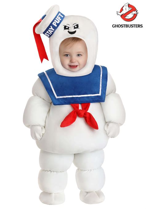 Deluxe Stay Puft Marshmallow Man Infant Ghostbuster Costume Stay Puft