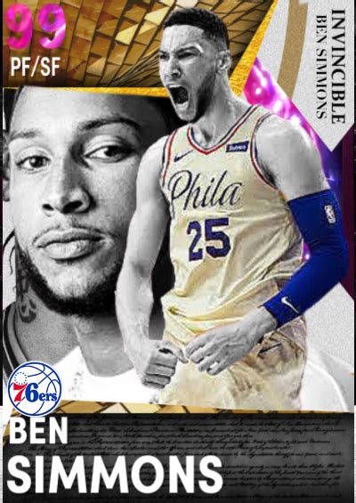 NBA 2K21 2KDB Custom Card Invincible Ben Simmons