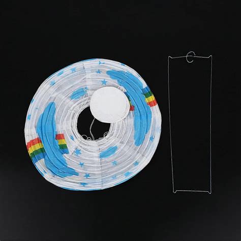 12inch Hot Air Balloon Paper Lantern Lampshade Ceiling Light Wedding Party Decor White Rainbow