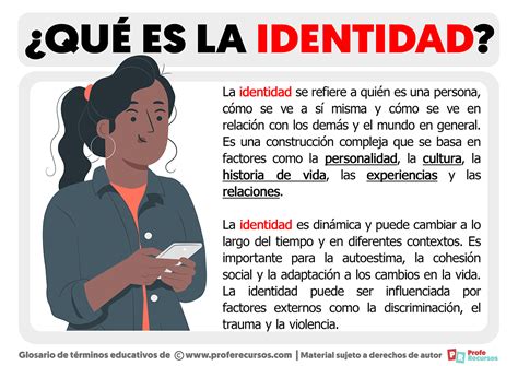 Qué Es La Identidad Definición De Identidad