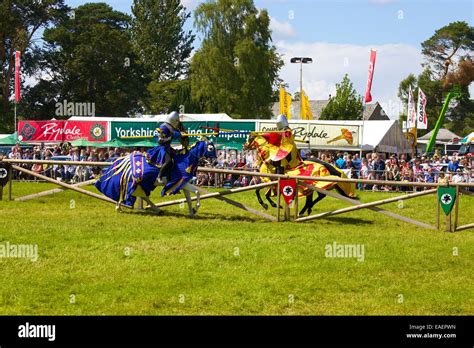 A Knights On Horseback Jousting In The Show Ring Knights Of The Damned