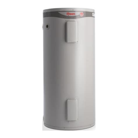 Rheem Electric Domestic Water Heater Installation And Owner S Manual