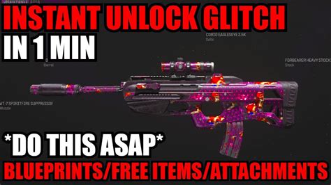 Do This Asap INSTANT UNLOCK GLITCH MW3 BLUEPRINTS FREE ITEMS MORE