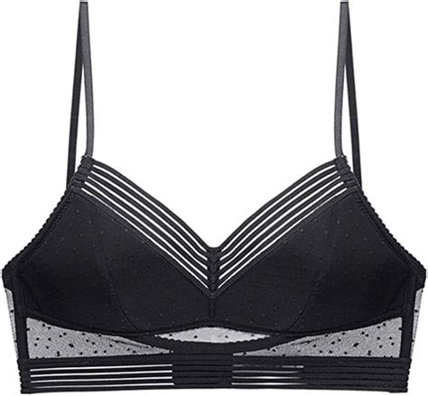 Delisouls Reggiseno Da Donna In Pizzo Con Reggiseno In Pizzo E Schiena