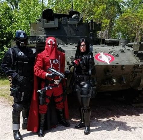 Crimson Shadow Guard Crimson Cobra Commander And The Baroness Cosplay